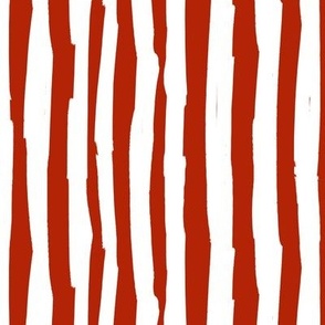 red-white irregular stripes
