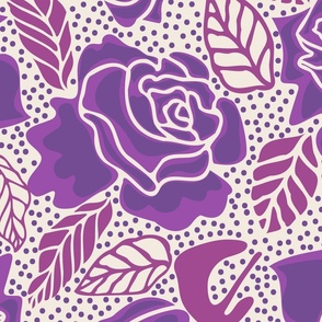 Girly Roses purple tone
