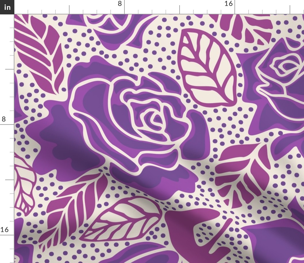 Girly Roses purple tone