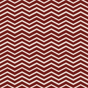 Indian Palace Coordinating Fabric  - Chevron in Red Maroon and Beige