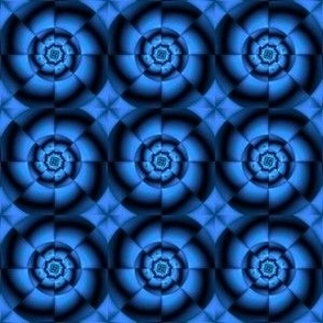 Blue and Black Spirals