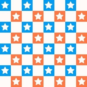 checkerboard, stars, red, blue, retro, 90s, smiley, y2k, 4th of july, independence day, memorial day, kids,
