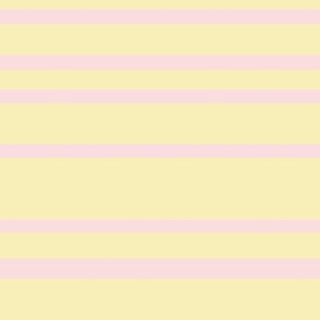Pastel Yellow Pink Minimalistic Stripes Pattern