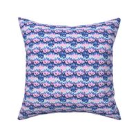 Ship Ahoy! (Pink & Blue 3x3) from the Salty Sea collection by Betty Louise Studio