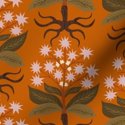 Thistle Bush Floral | Harvest Orange