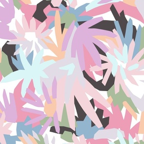 Perry Abstract Floral - Pastels Large