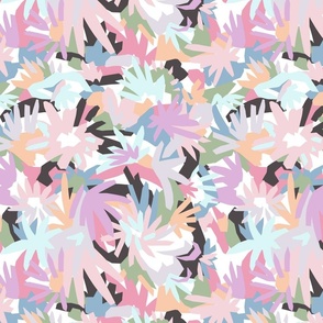 Perry Abstract Floral - Pastels Small