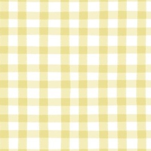 Wobbly Gingham Butter Yellow (Light Yellow)