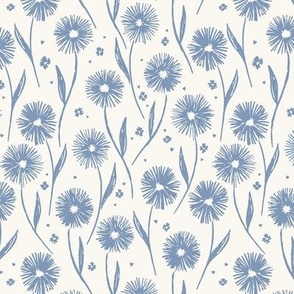 Daisy Pop_Medium_cream-forever blue-plain_hufton studio