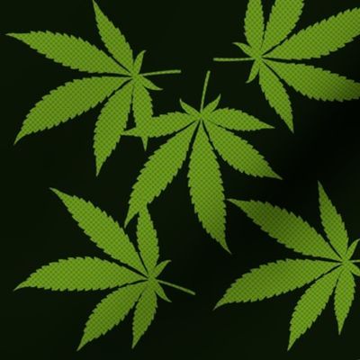 Nostalgic Zine Cannabis Art Pattern