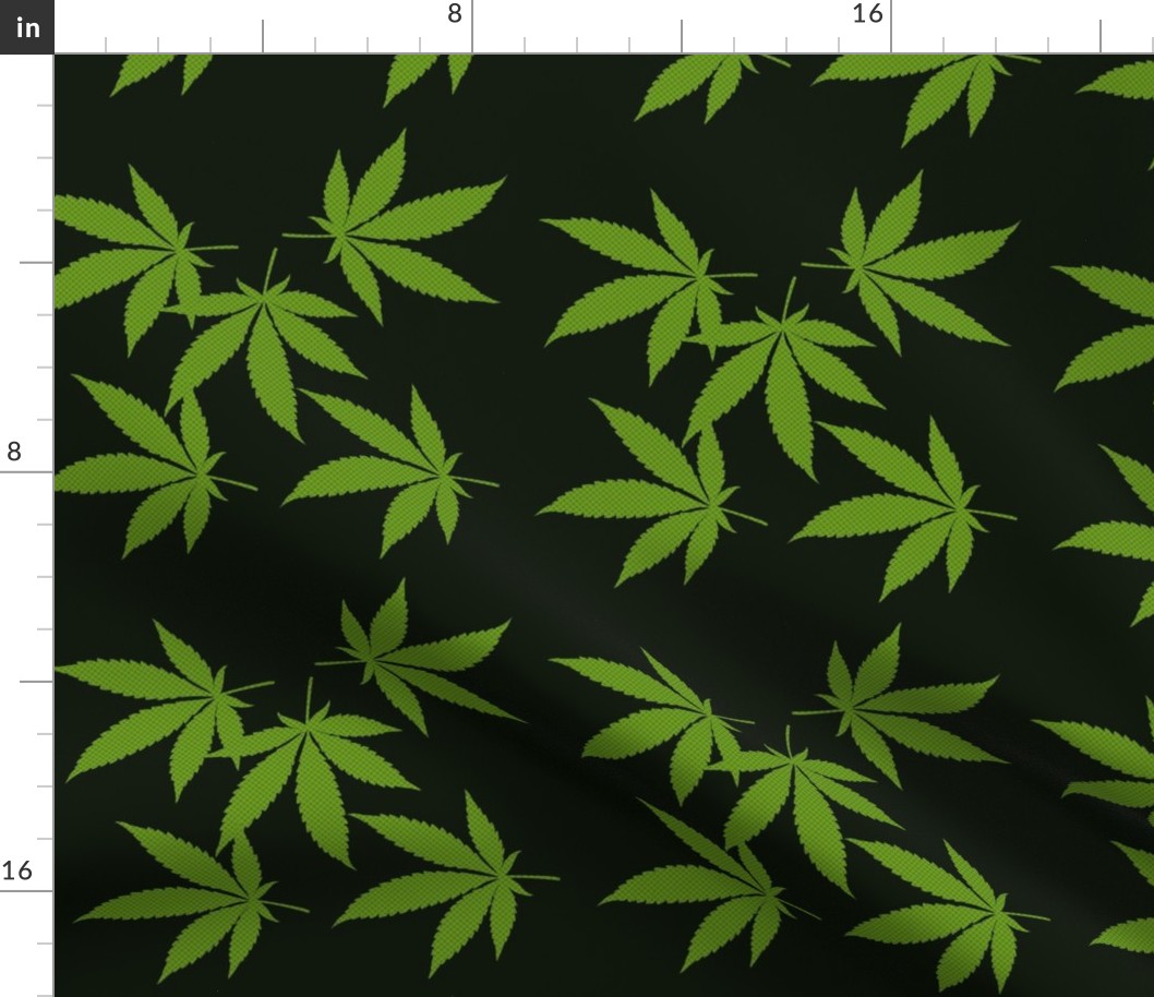 Nostalgic Zine Cannabis Art Pattern