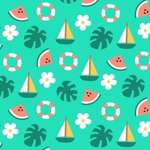 Cute summer theme objects 