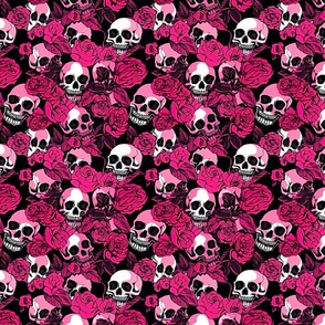 pink rose skulls 3