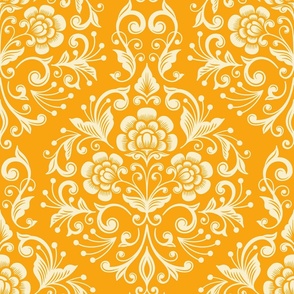 2742 D Large - floral ball  / damask