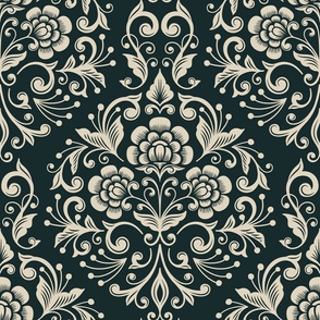 Vintage Ornamental Black Background Filigree Lace Stock Vector Royalty  Free 609309443  Shutterstock