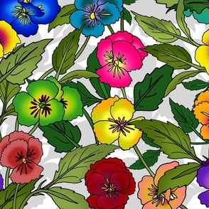 Pretty Pansies (large scale) 