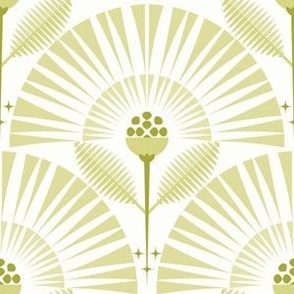 Sunny Boho Garden / Art Deco / Floral / Citrine / Small