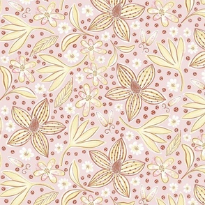 Sun-Soaked Summer Meadow in piglet and butter | East Fork | Regular scale ©designsbyroochita r
