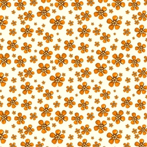 Orange teeny flowers