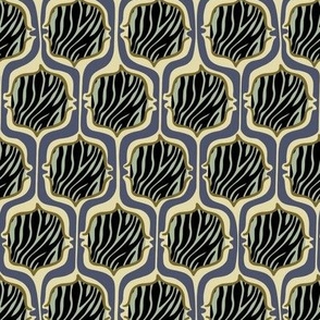 Geometric zebra pattern