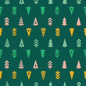 Friendly Forrest // Multicolor // Dark Green