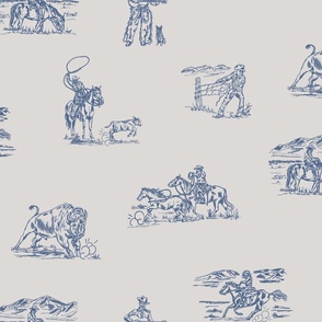 Buffalo Check in Levi, Cowboy Toile, Western Toile, Country Western Toile