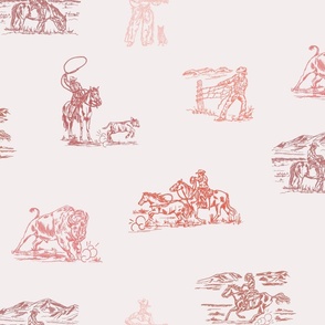 Buffalo Check in Wild Berry, Western Toile, Cowgirl Toile