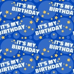 Its My Birthday Party Celebration Blue 2