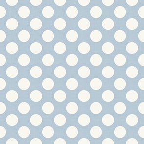 Minimalist Shapes - Polka Dots on Baby Blue / Large