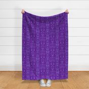 Creeps and Creatures Damask Purple