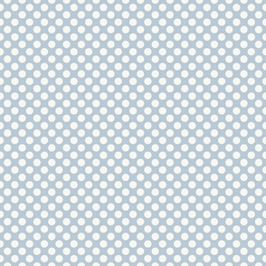 Minimalist Shapes - Polka Dots on Baby Blue / Medium