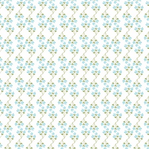 Doll House Wallpaper Turquoise