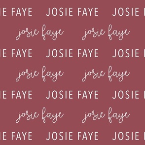 Josie Faye: Better Together Font + Avenir Font on Lip