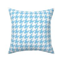 Baby Blue and White Houndstooth