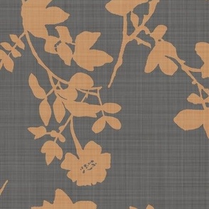 Fiori Charcoal Sienna Linen Lg