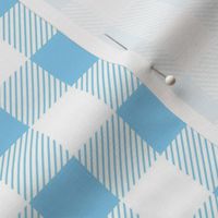 Baby Blue and White Buffalo Plaid