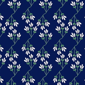 Doll's owner's wallpaper navy