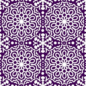 Mandala Purple Boho Bohemian Moroccan Geometric Abstract Art 7