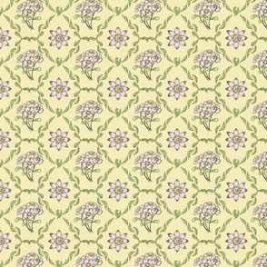 Spoonflower Design Challenge East Fork Butter and Piglet, Yellow, and Green, Floral