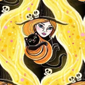 witch and kitty