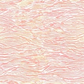 Watermelon coloured pale pink hues textured coordinate for Ice creams horizontal waves 6” repeat 