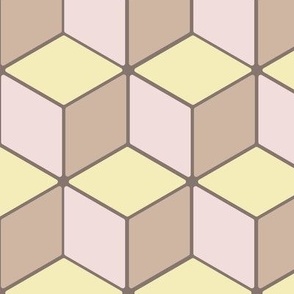 ceramic tiles - 3D illusion - butter & piglet - medium