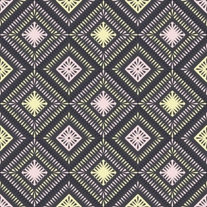 Colorful folk style decorative vector seamless pattern