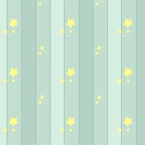 Spoonflower Design Challenge Miniature Dollhouse Wallpaper blue stripes with stars