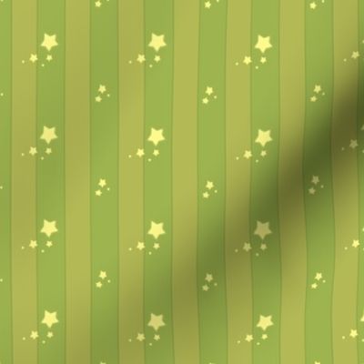 Spoonflower Design Challenge Miniature Dollhouse Wallpaper green stripes with stars