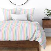 pastel rainbow stripes - gummy coordinate vertical rainbow - LAD23