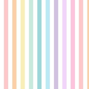 pastel rainbow stripes - gummy coordinate vertical rainbow - LAD23