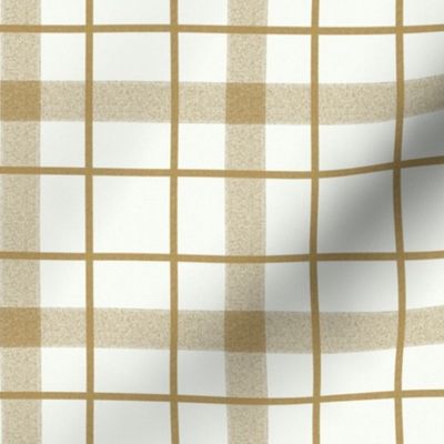 Honey oat gold plaid gingham, stripes home decor