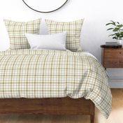 Honey oat gold plaid gingham, stripes home decor