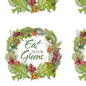 Salad Greens Wreath